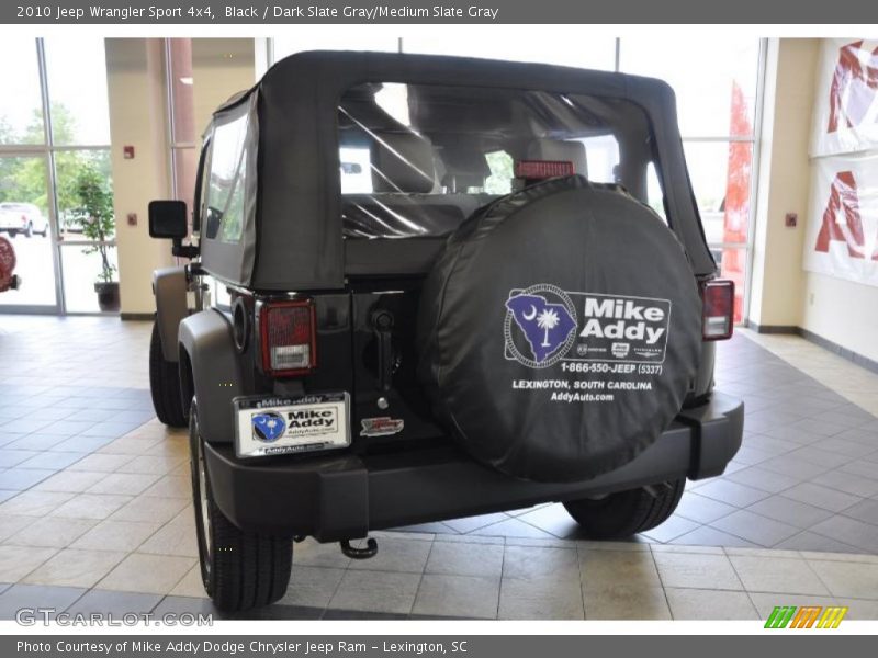 Black / Dark Slate Gray/Medium Slate Gray 2010 Jeep Wrangler Sport 4x4