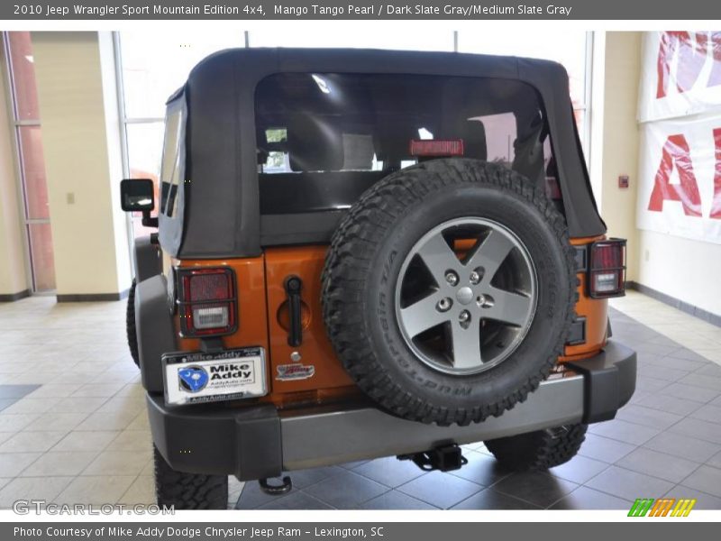Mango Tango Pearl / Dark Slate Gray/Medium Slate Gray 2010 Jeep Wrangler Sport Mountain Edition 4x4