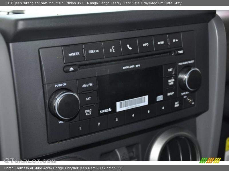 Mango Tango Pearl / Dark Slate Gray/Medium Slate Gray 2010 Jeep Wrangler Sport Mountain Edition 4x4