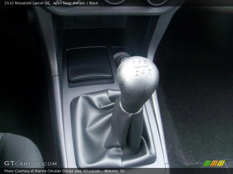 Apex Silver Metallic / Black 2010 Mitsubishi Lancer DE