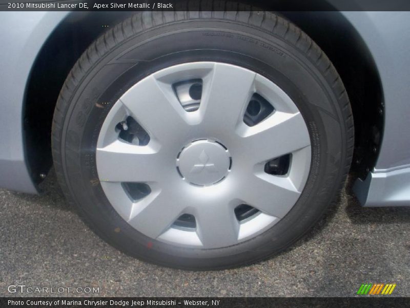 Apex Silver Metallic / Black 2010 Mitsubishi Lancer DE