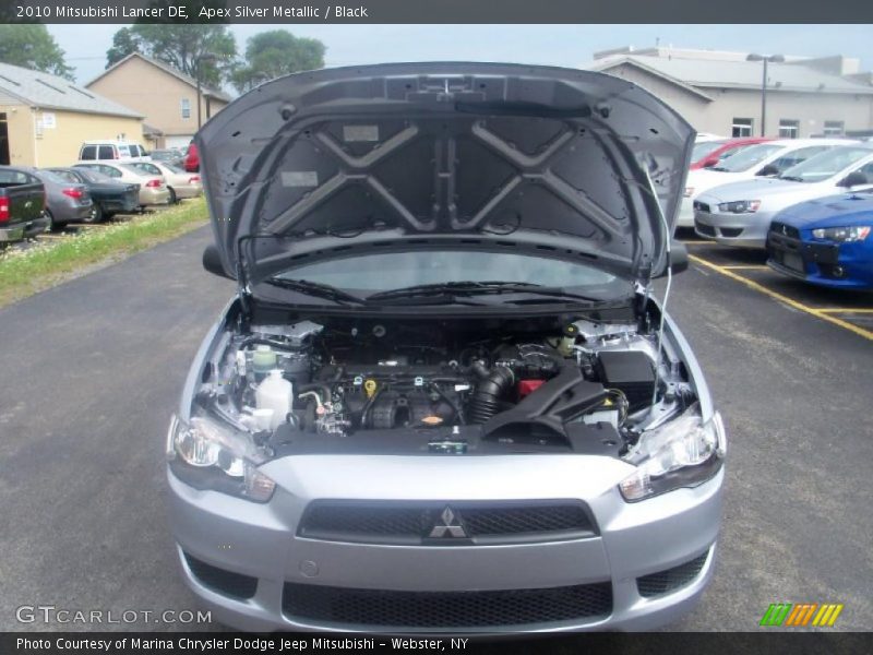Apex Silver Metallic / Black 2010 Mitsubishi Lancer DE