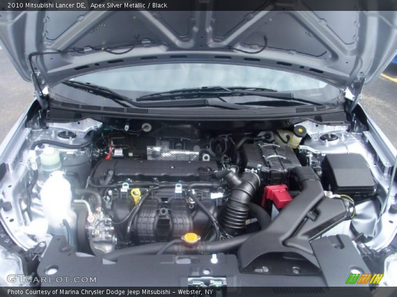 Apex Silver Metallic / Black 2010 Mitsubishi Lancer DE