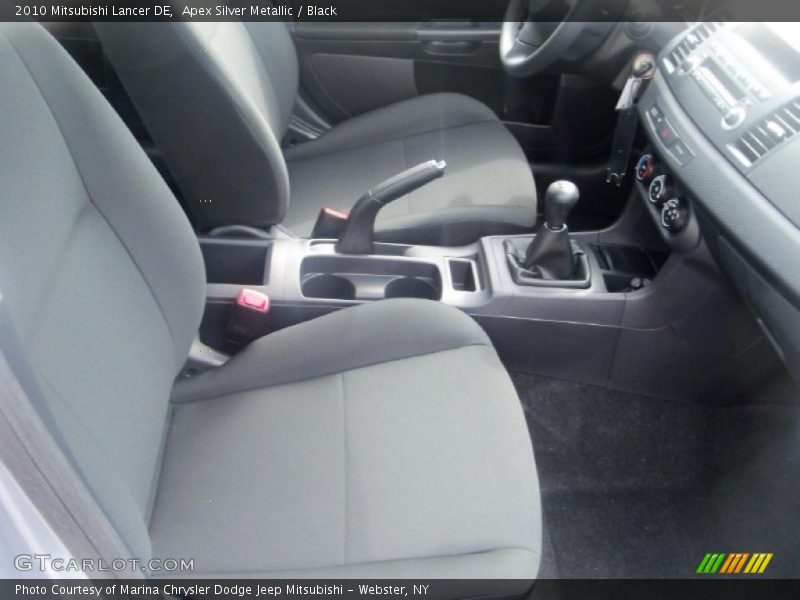 Apex Silver Metallic / Black 2010 Mitsubishi Lancer DE