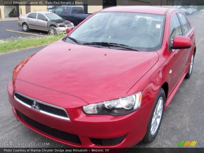 Rally Red Metallic / Black 2010 Mitsubishi Lancer ES