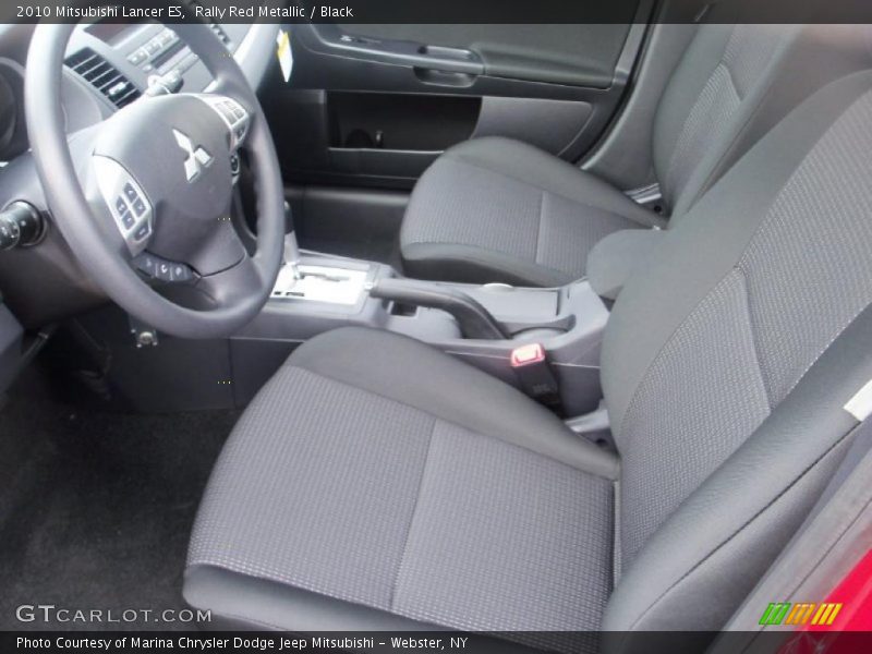 Rally Red Metallic / Black 2010 Mitsubishi Lancer ES