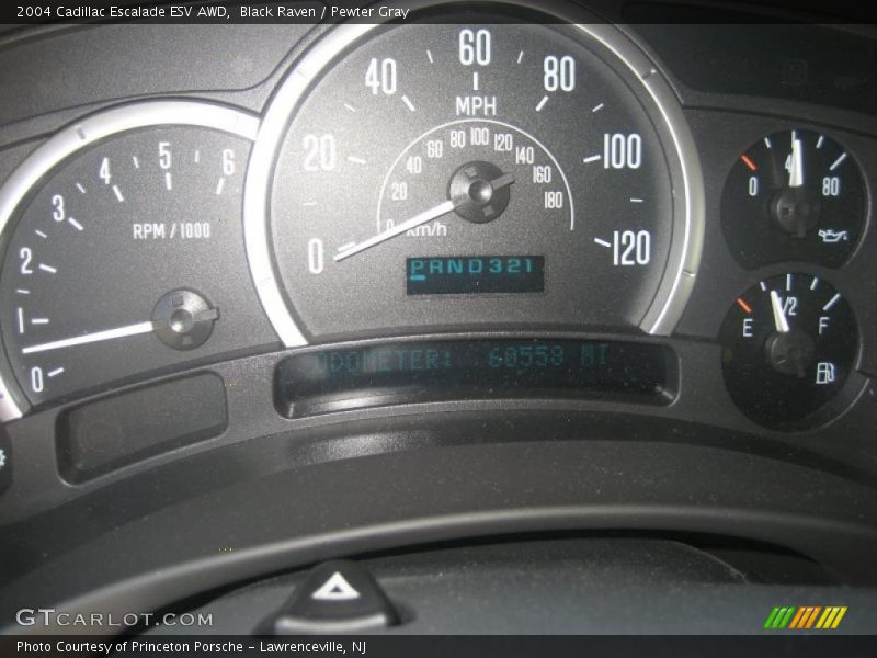 Black Raven / Pewter Gray 2004 Cadillac Escalade ESV AWD