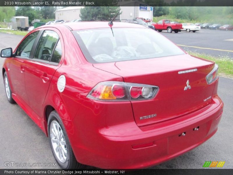 Rally Red Metallic / Black 2010 Mitsubishi Lancer ES