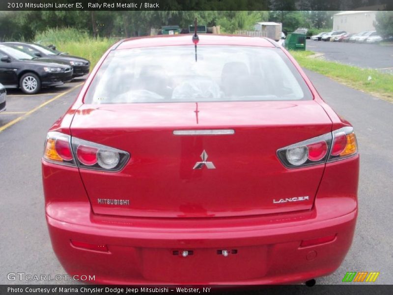Rally Red Metallic / Black 2010 Mitsubishi Lancer ES