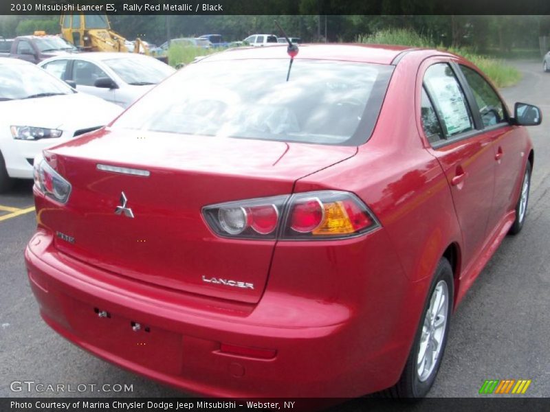 Rally Red Metallic / Black 2010 Mitsubishi Lancer ES