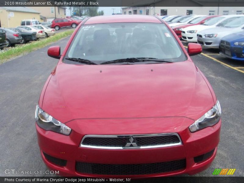 Rally Red Metallic / Black 2010 Mitsubishi Lancer ES