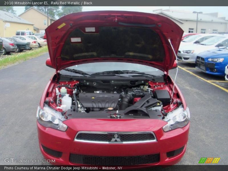 Rally Red Metallic / Black 2010 Mitsubishi Lancer ES