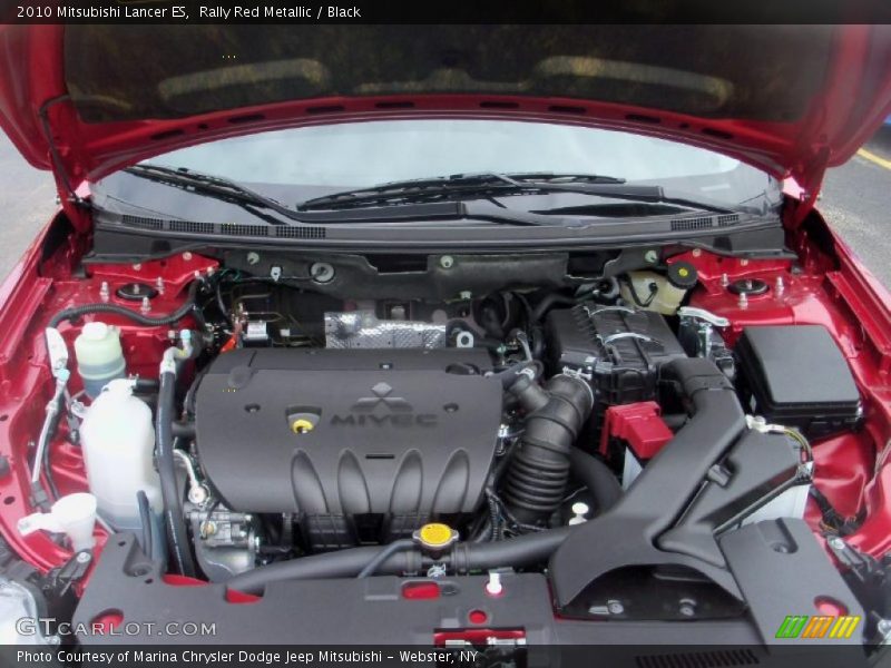 Rally Red Metallic / Black 2010 Mitsubishi Lancer ES
