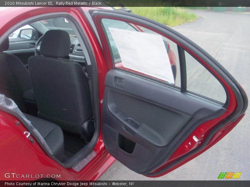Rally Red Metallic / Black 2010 Mitsubishi Lancer ES