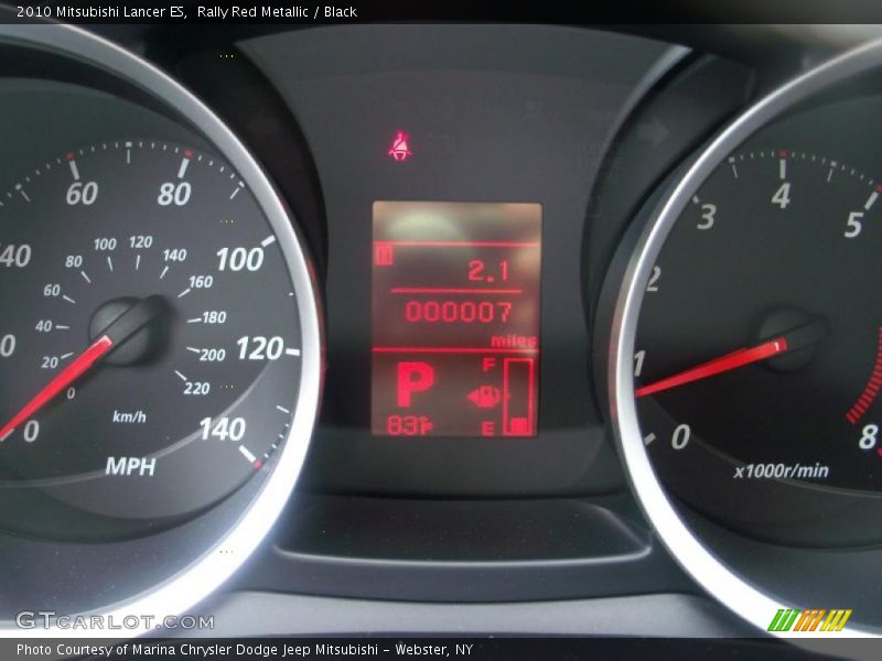 Rally Red Metallic / Black 2010 Mitsubishi Lancer ES