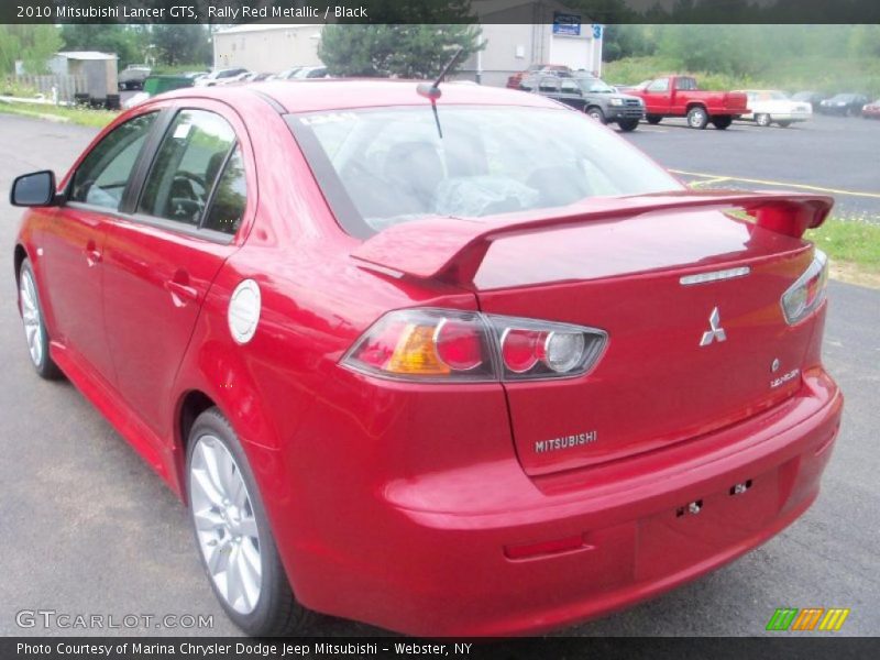 Rally Red Metallic / Black 2010 Mitsubishi Lancer GTS