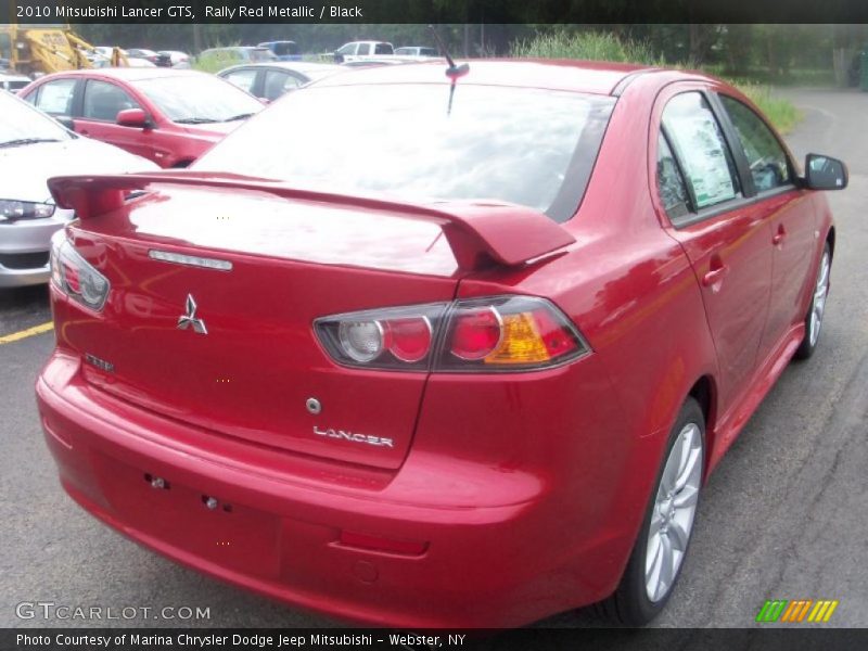Rally Red Metallic / Black 2010 Mitsubishi Lancer GTS