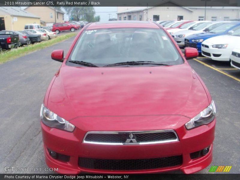 Rally Red Metallic / Black 2010 Mitsubishi Lancer GTS