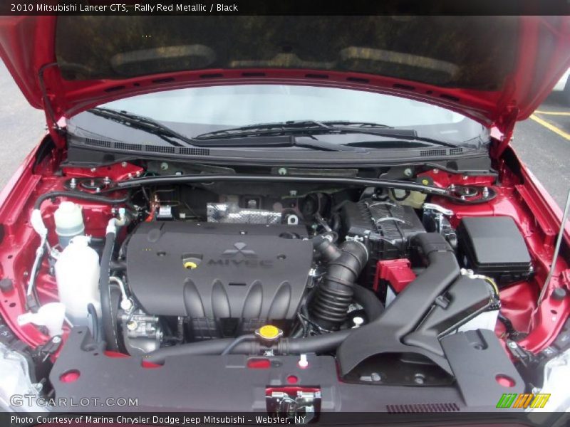 Rally Red Metallic / Black 2010 Mitsubishi Lancer GTS