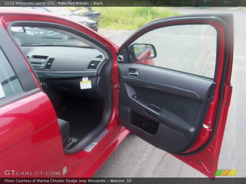 Rally Red Metallic / Black 2010 Mitsubishi Lancer GTS
