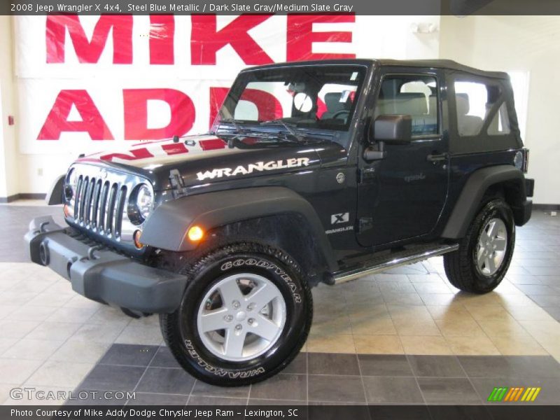 Steel Blue Metallic / Dark Slate Gray/Medium Slate Gray 2008 Jeep Wrangler X 4x4