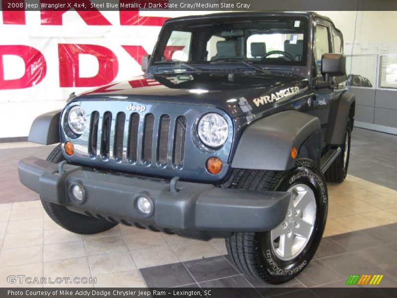 Steel Blue Metallic / Dark Slate Gray/Medium Slate Gray 2008 Jeep Wrangler X 4x4