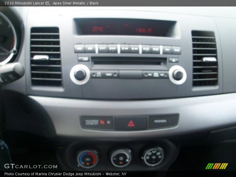 Apex Silver Metallic / Black 2010 Mitsubishi Lancer ES