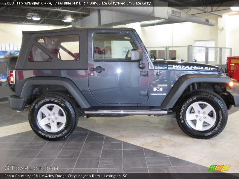 Steel Blue Metallic / Dark Slate Gray/Medium Slate Gray 2008 Jeep Wrangler X 4x4