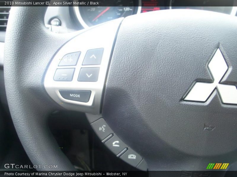Apex Silver Metallic / Black 2010 Mitsubishi Lancer ES