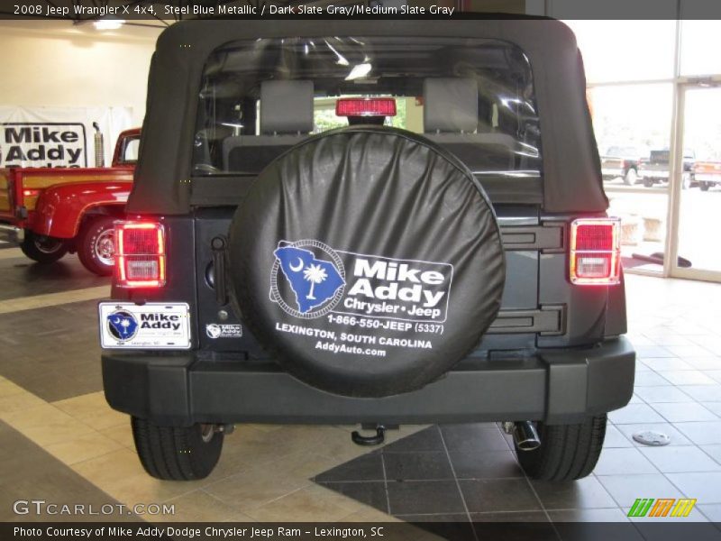 Steel Blue Metallic / Dark Slate Gray/Medium Slate Gray 2008 Jeep Wrangler X 4x4