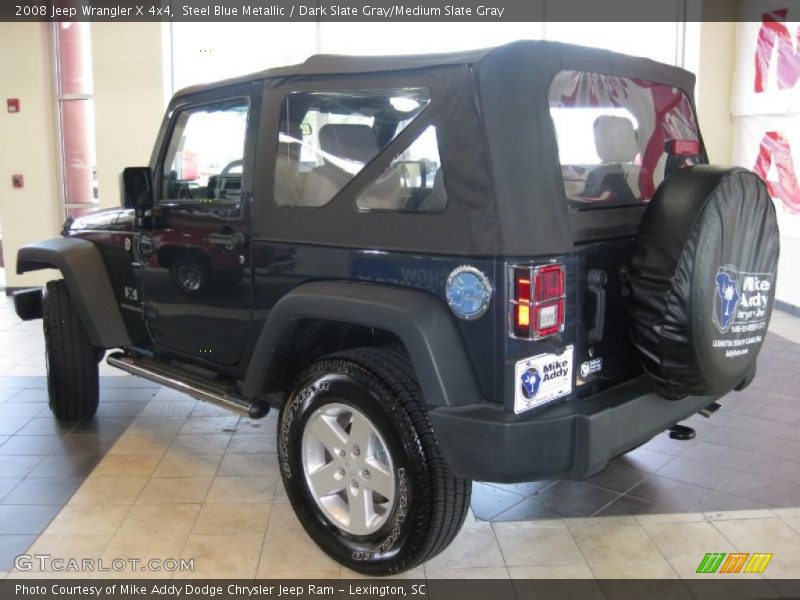 Steel Blue Metallic / Dark Slate Gray/Medium Slate Gray 2008 Jeep Wrangler X 4x4