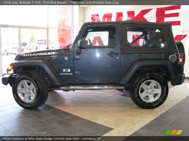 Steel Blue Metallic / Dark Slate Gray/Medium Slate Gray 2008 Jeep Wrangler X 4x4