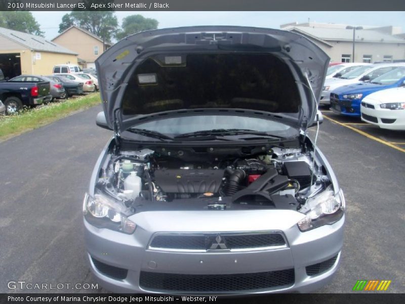 Apex Silver Metallic / Black 2010 Mitsubishi Lancer ES