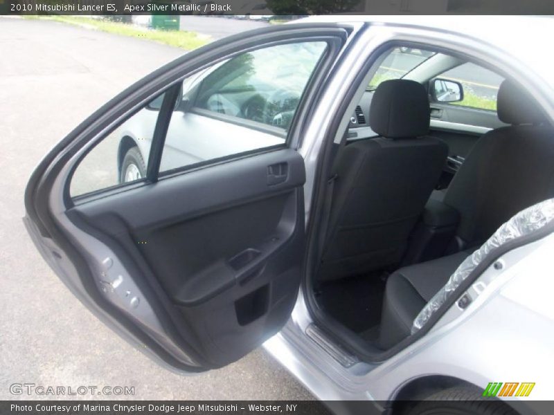 Apex Silver Metallic / Black 2010 Mitsubishi Lancer ES
