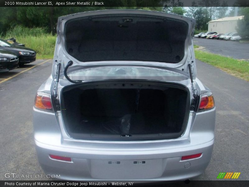 Apex Silver Metallic / Black 2010 Mitsubishi Lancer ES