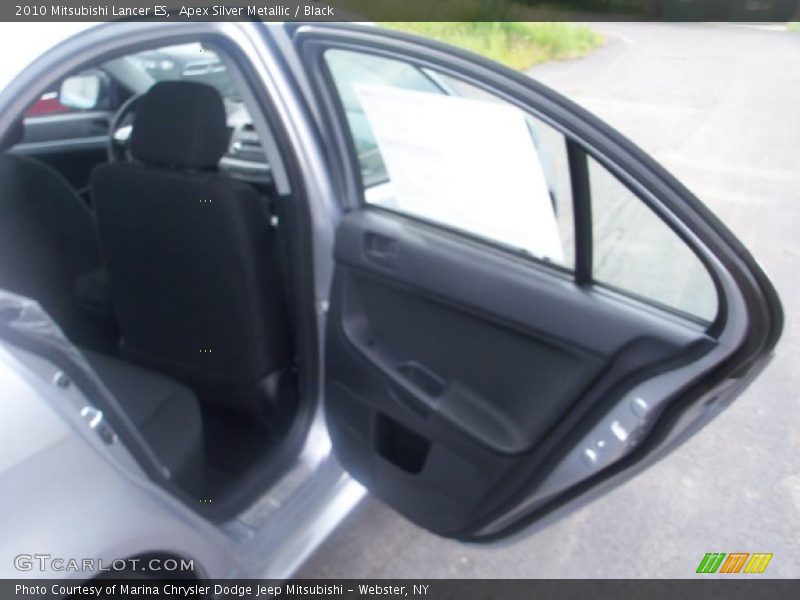 Apex Silver Metallic / Black 2010 Mitsubishi Lancer ES