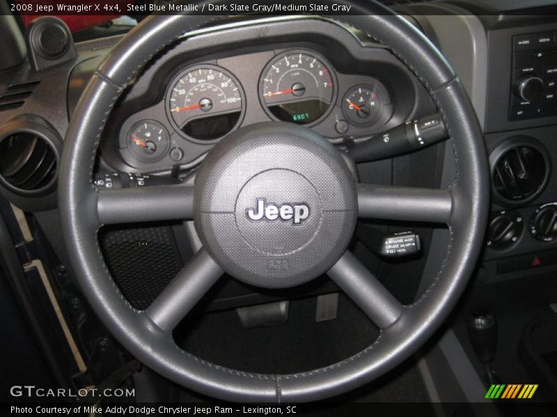 Steel Blue Metallic / Dark Slate Gray/Medium Slate Gray 2008 Jeep Wrangler X 4x4