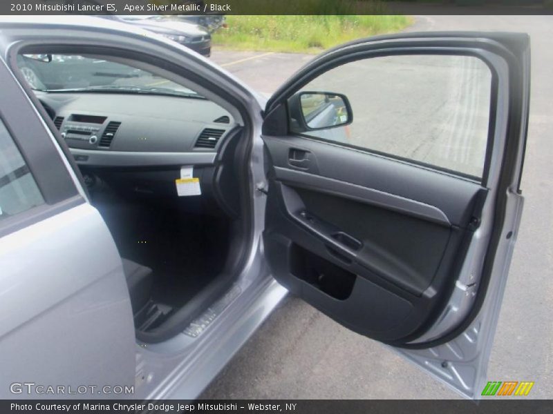 Apex Silver Metallic / Black 2010 Mitsubishi Lancer ES