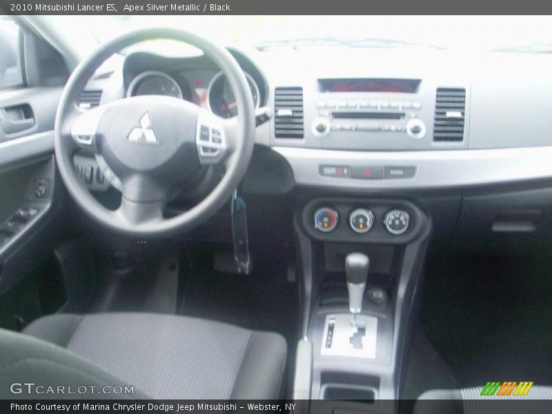 Apex Silver Metallic / Black 2010 Mitsubishi Lancer ES