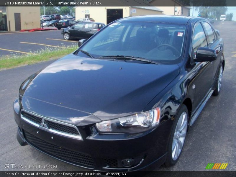 Tarmac Black Pearl / Black 2010 Mitsubishi Lancer GTS