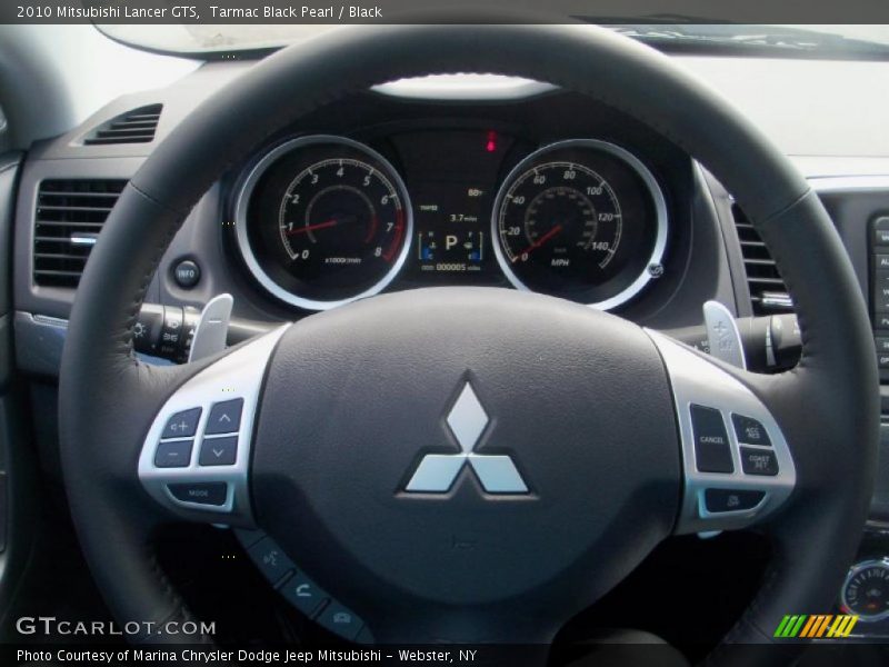 Tarmac Black Pearl / Black 2010 Mitsubishi Lancer GTS