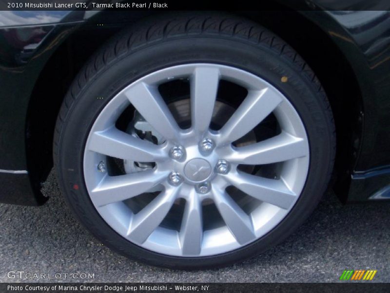 Tarmac Black Pearl / Black 2010 Mitsubishi Lancer GTS