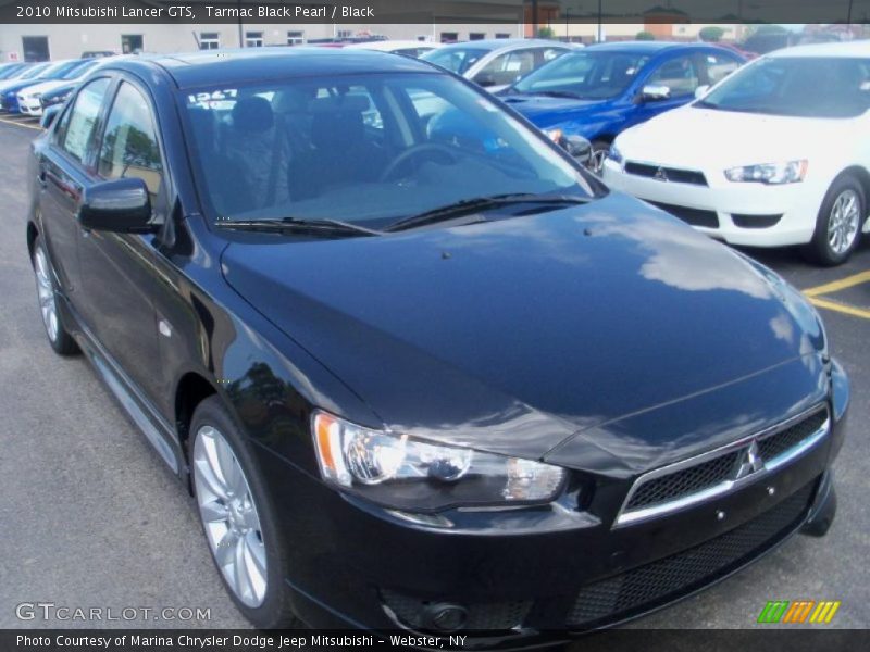 Tarmac Black Pearl / Black 2010 Mitsubishi Lancer GTS