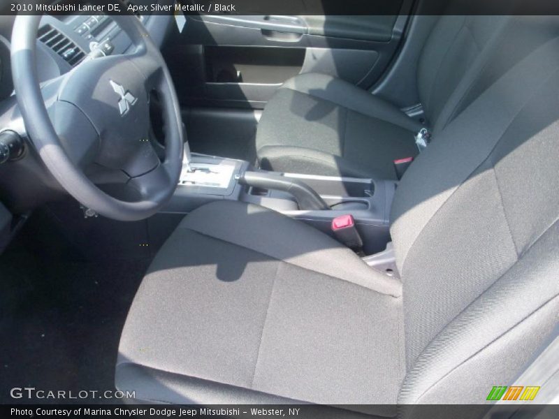 Apex Silver Metallic / Black 2010 Mitsubishi Lancer DE