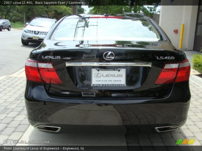 Black Sapphire Pearl / Cashmere 2007 Lexus LS 460