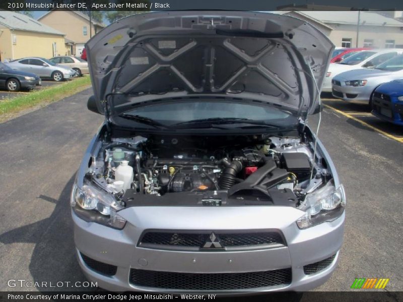 Apex Silver Metallic / Black 2010 Mitsubishi Lancer DE