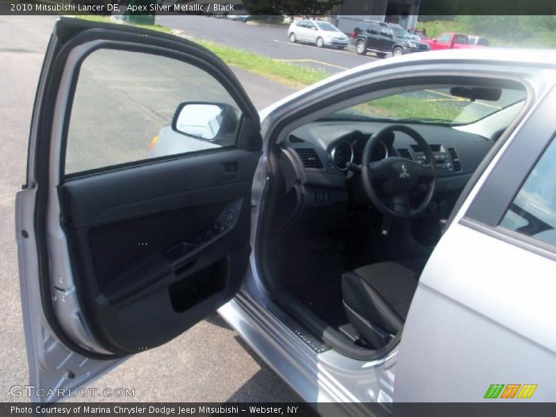 Apex Silver Metallic / Black 2010 Mitsubishi Lancer DE