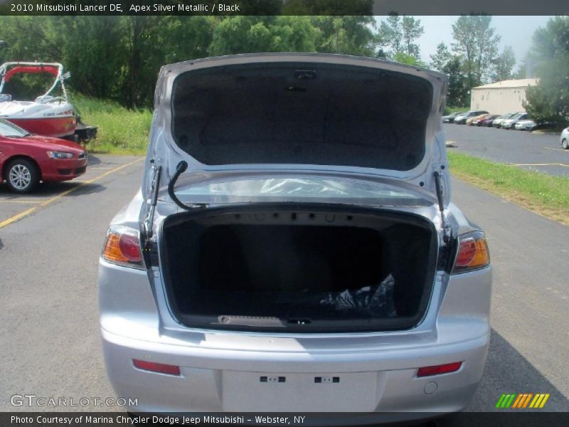 Apex Silver Metallic / Black 2010 Mitsubishi Lancer DE