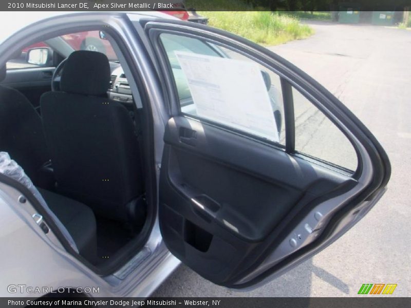 Apex Silver Metallic / Black 2010 Mitsubishi Lancer DE
