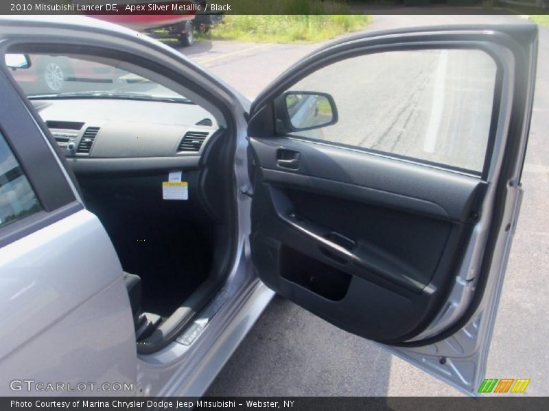 Apex Silver Metallic / Black 2010 Mitsubishi Lancer DE